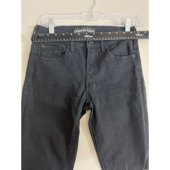 Express Black Jeans Sz 0 Short 0 Petite Mia Midrise Jegging - Picture 7 of 10
